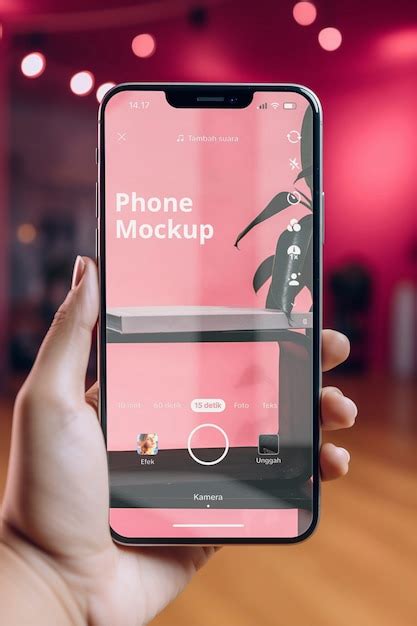 Premium Psd Hand Holding Smartphone Mockup