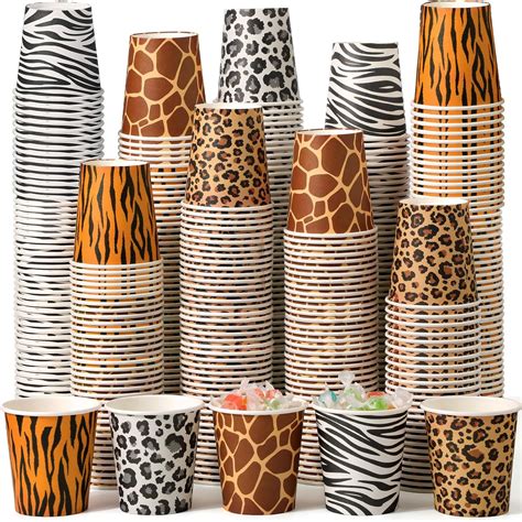 Amazon.com: Rtteri 300 Pcs Jungle Safari Animal Party Paper Cups Bulk