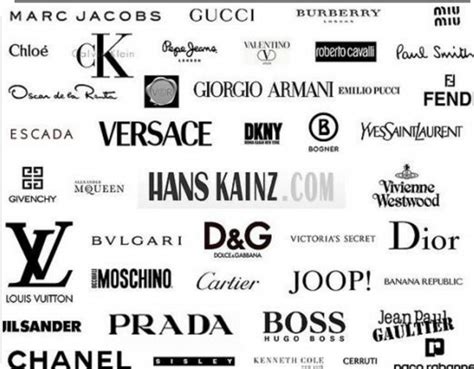 Expensive Clothes Brand Logos