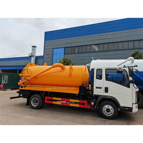 Howo Cbm Wheel High Pressure Fecal Collection Sewage Suction Truck