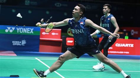 Foto Fajar Rian Melenggang Ke Semifinal Korea Open 2023