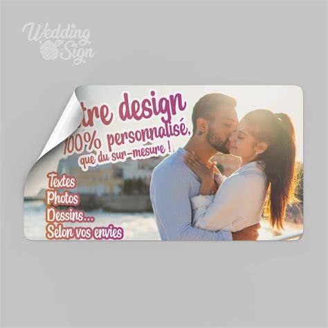 Tiquette Autocollante Rectangulaire Cm Boh Me Wedding Sign