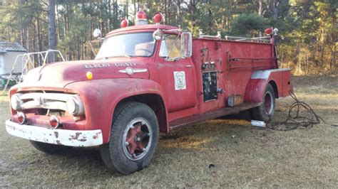 1953 Ford F800 Big Job Fire Truck For Sale Photos Technical