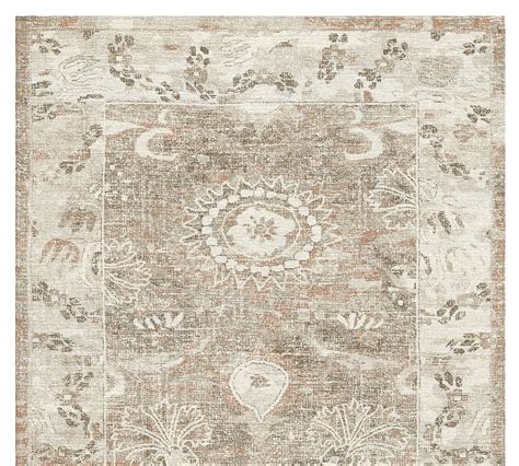 Jema Hand Tufted Printed Wool Rug Pottery Barn