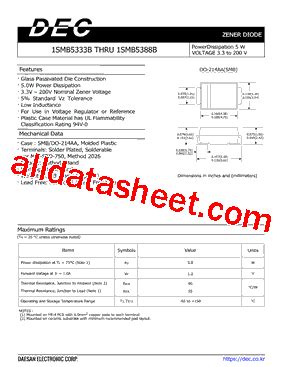 Smb B Datasheet Pdf Daesan Electronic Corp