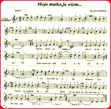 Fotoblog Hist Flog Pl Matko Moja Ja Wiem Music Notes