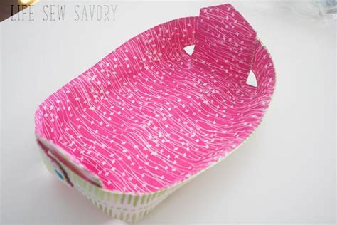 Free Sewing Pattern Fabric Basket I Sew Free