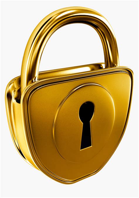 Gold Padlock Golden Lock Png Transparent Png Transparent Png Image