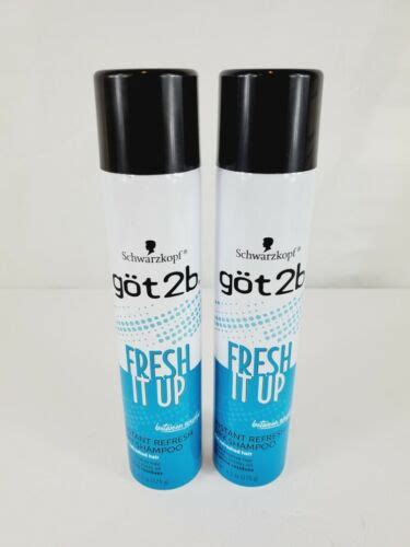 2 Cans Schwarzkopf Got2b Fresh It Up Instant Refresh Dry Shampoo Free