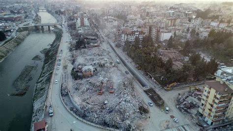 Antakya daki büyük yıkım havadan ile görüntülendi Son Dakika Haberleri