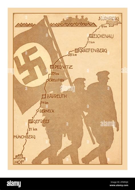 Germany Map 1930s Cut Out Stock Images Pictures Alamy