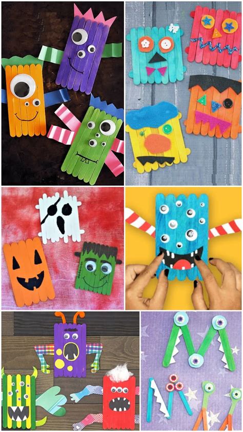 Fun Monster Popsicle Stick Crafts For Kids Doityourself