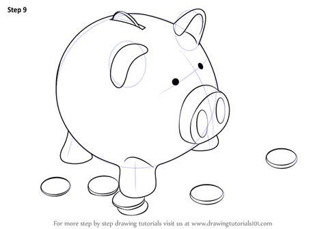 Learn How to Draw a Piggy Bank (Everyday Objects) Step by Step ...