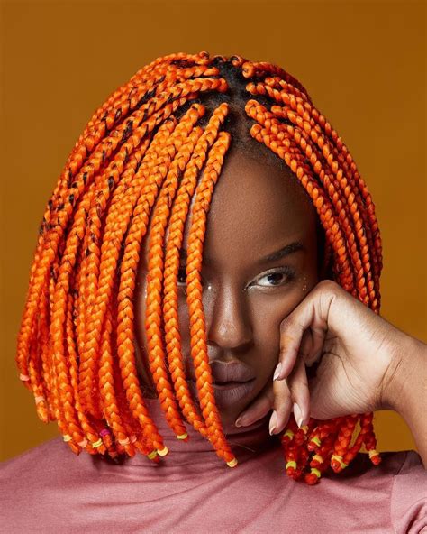 The Best Trendy Modern Knotless Orange Braids African Hairstyles