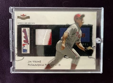 JIM THOME Two Color Patch 2004 FLEER PATCHWORKS Philadelphia Phillies