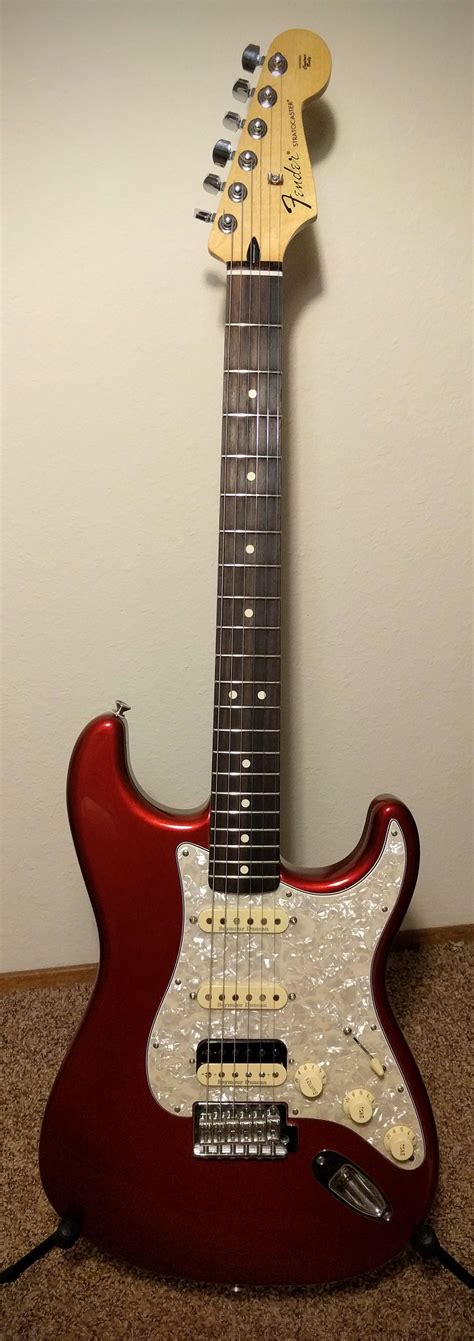 My Mim Stratocaster Upgraded With Loaded Pickguard Aged White Pearl