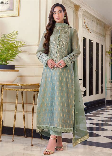 The Iqra Minal Edit By Asim Jofa Embroidered Cotton Suits Unstitched