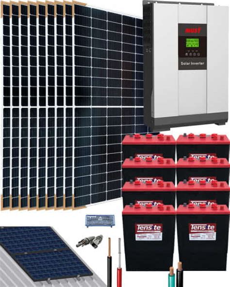 Kit Solar Vivienda Aislada 5000W 48V 16000Whdia Al Mejor Precio