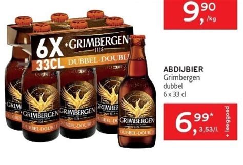 Abdijbier Grimbergen Dubbel X Cl Promotie Bij Alvo