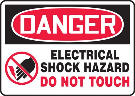 Electrical Shock Hazard Do Not Touch OSHA Danger Safety, 46% OFF