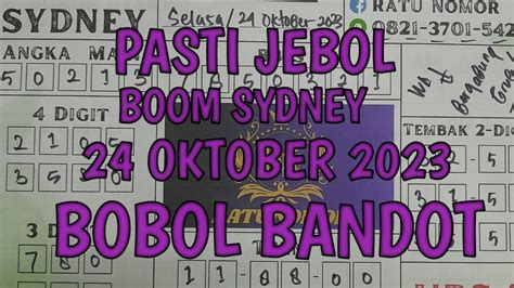 Prediksi Sidney Hari Ini Oktober Bocoran Togel Sydney Hari