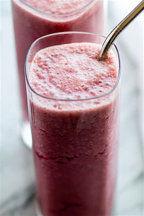 5 ingredient Sparkling Frozen Fruit Smoothie