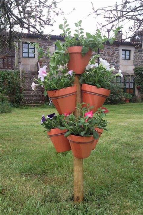 Charming Planter Pole Installation Ideas For A Colorful Garden Home