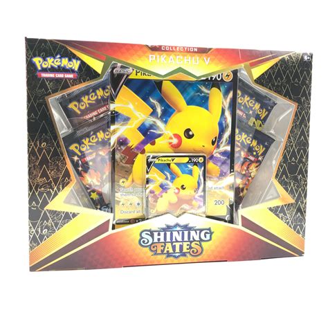 Pokémon Shining Fates Pikachu V Collection Box Play Collect