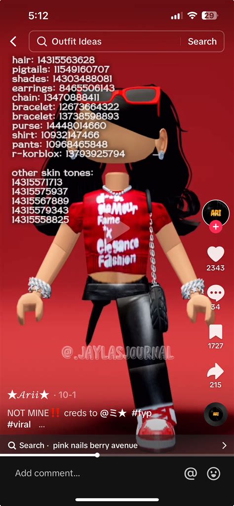 Pin By Latoya Mack On Codes Baddie Outfits Ideas Black Hair Roblox Cute Baddie Outfits