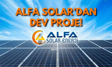 Alfa Solardan Yıllık 100 Milyon TL Tasarruf Sağlayacak Proje Paratic