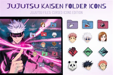 👁 Jujutsu Kaisen Folder Icons Free Anime Windows And Mac Icons