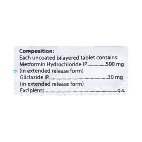 GLIZID M XR 30 Tablet 10 S Price Uses Side Effects Netmeds