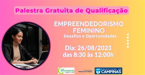 PALESTRA Empreendedorismo Feminino Desafios E Oportunidades ESCOLA