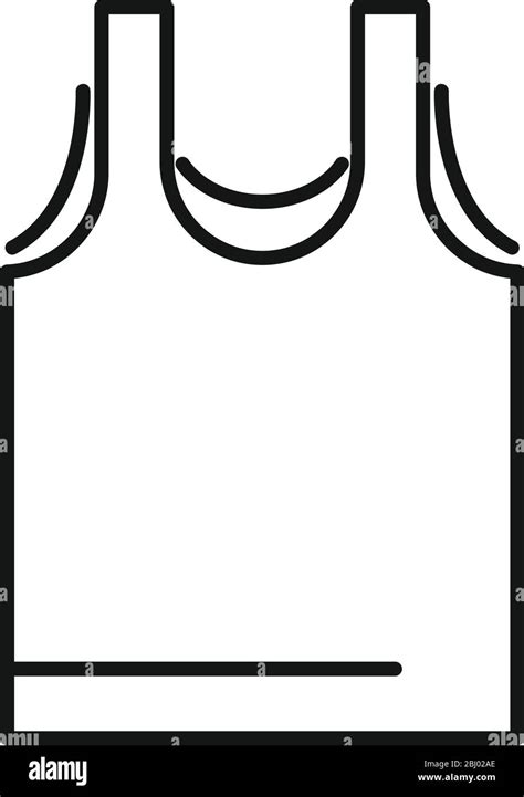 Sport Vest Icon Outline Sport Vest Vector Icon For Web Design Isolated