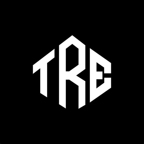 tre letter logo design  polygon shape tre polygon  cube shape