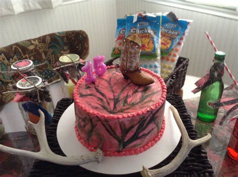 Mossy Oak Pink Camo Daughters Bday Cake Cake Birthday Cake Desserts