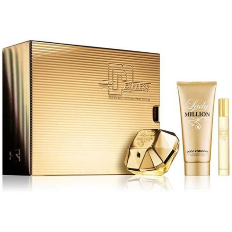 Paco Rabanne Lady Million Gift Set 50ml EDP 75ml Body Lotion 10ml