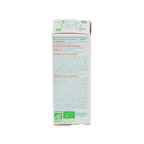 Puressentiel Huile Essentielle Lavande Vraie Bio D Tente Irritations