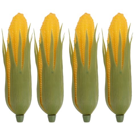 4pcs Artificial Corn Model Lifelike Simulation Fake Corn Fake Vegetable