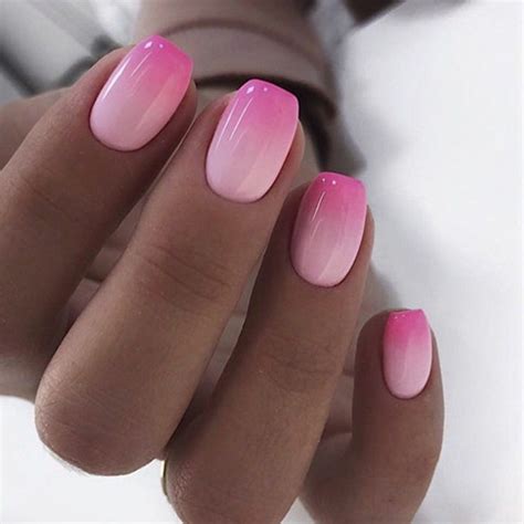 Pink Tip Nails Pink Ombre Nails Cute Gel Nails Chic Nails Stylish