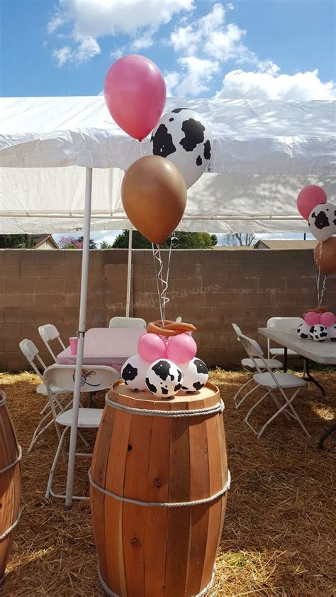 Pin By Carrie Larose On Emersyns First Birthday Cow Baby Shower