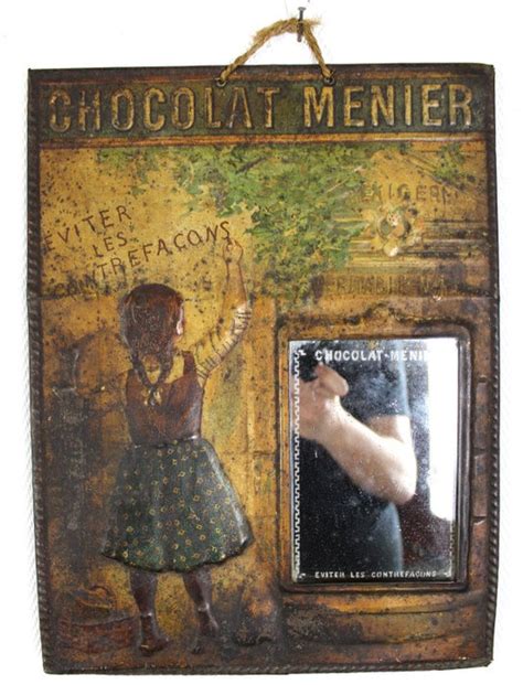 Plaque Publicitaire Chocolat Menier Tole Maill E Catawiki