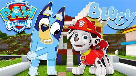 Bluey Conoce A Marshall De Paw Patrol Y Son Amigos Las Aventuras De