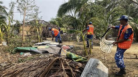 Mocha Damaged Several Houses In Cox Bazar Bangladesh