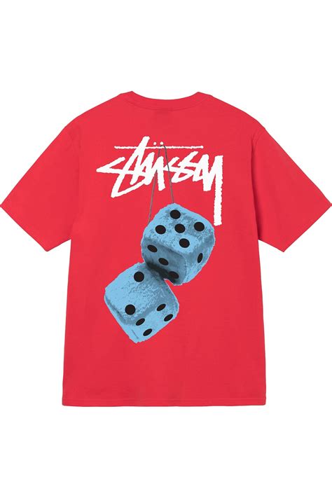 Stussy Fuzzy Dice Tee Red X21nl