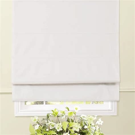 Amazon Artdix White Roman Shades For Windows Blackout Cordless