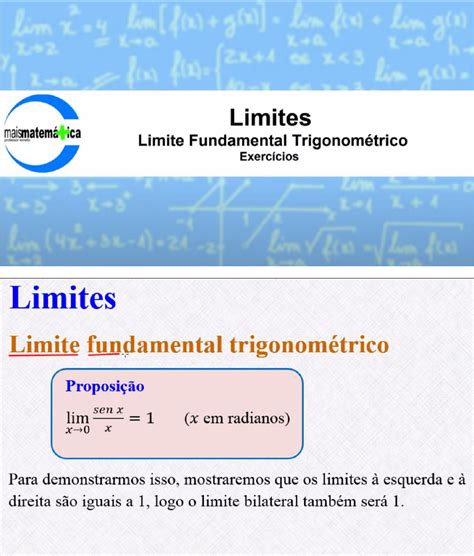 05 Limite Fundamental Trigonométrico Cálculo I