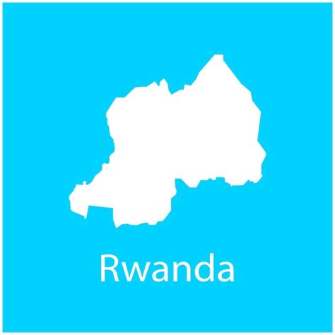 Premium Vector Rwanda Map Icon Vector