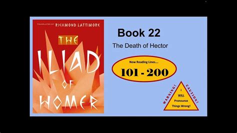 The Iliad Book 22 Audiobook Youtube