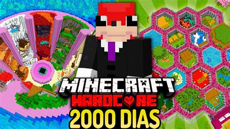 SOBREVIVÍ 2000 DÍAS en MINECRAFT HARDCORE PELÍCULA COMPLETA YouTube